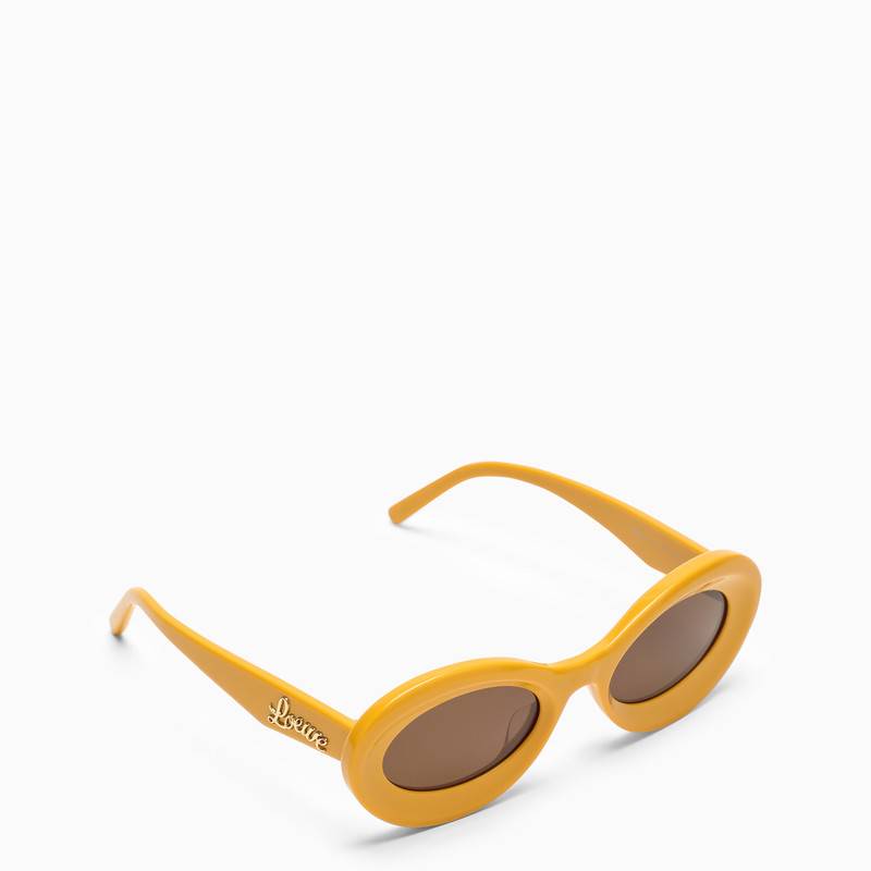 LOEWE Yellow oval sunglasses LW40110UPVCN_LOEW-5039E