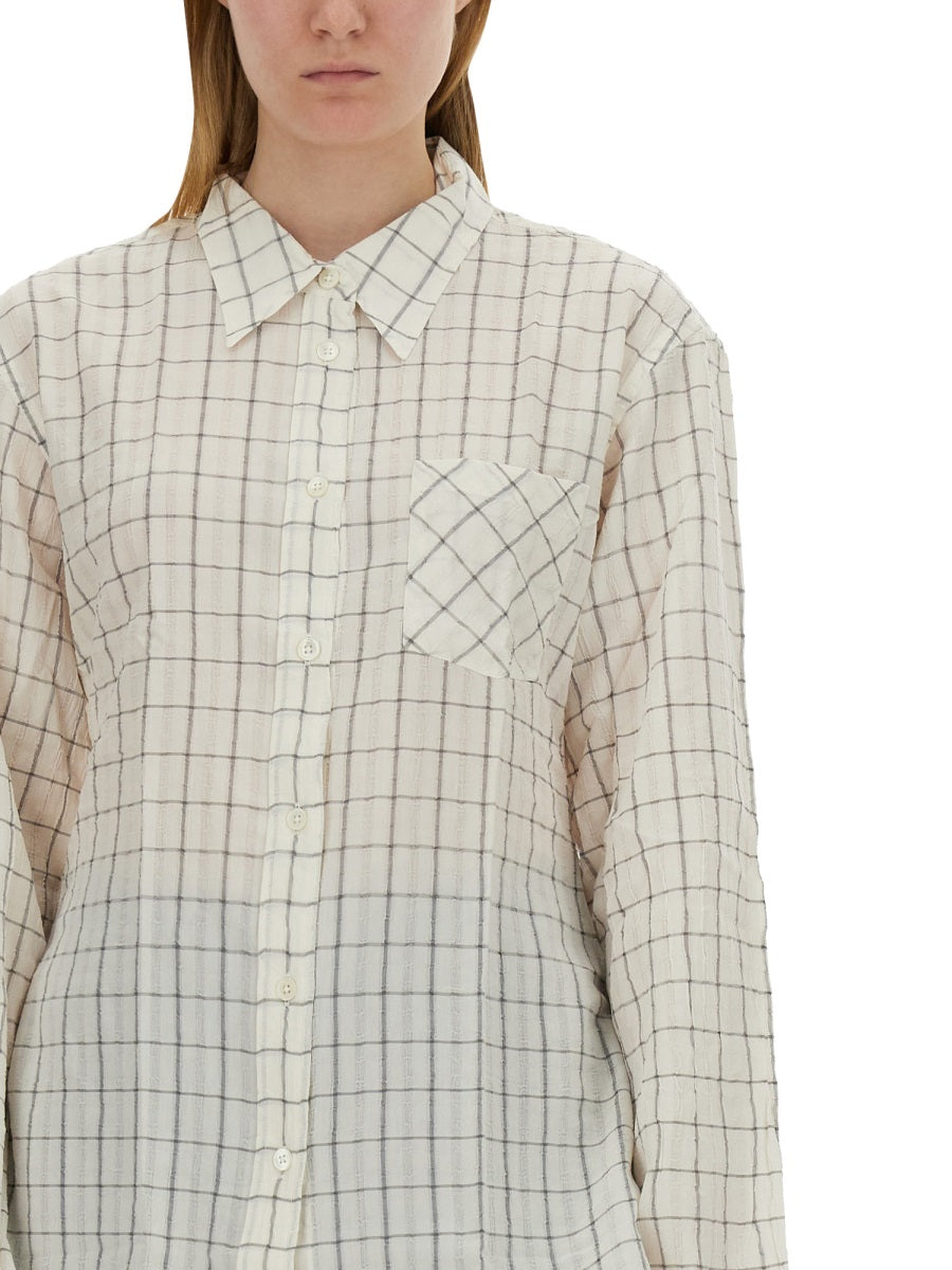 OUR LEGACY "DAISY" SHIRT W2242DLLIGHTMEDITERRANEANCHECK