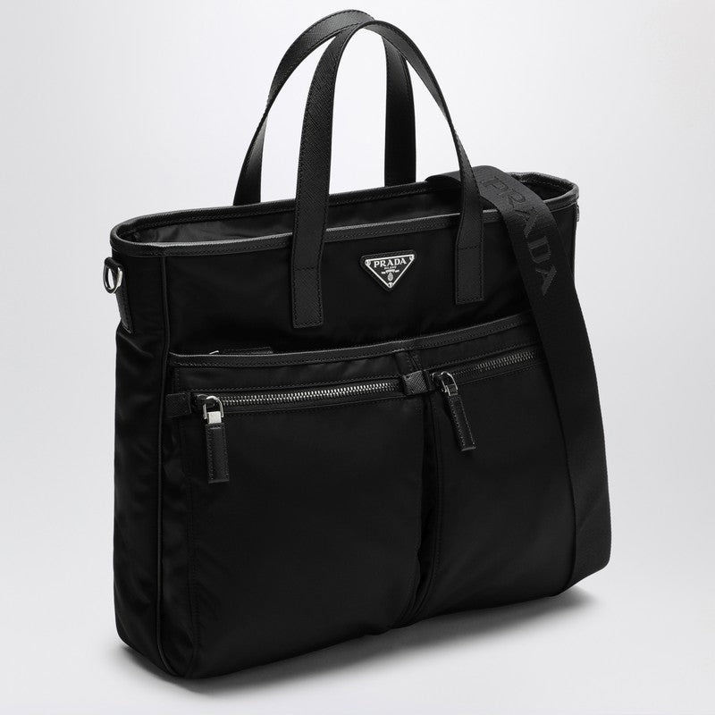 Prada Black Re-Nylon and Saffiano shopping bag 2VG860XON2DMHP_PRADA-F0002