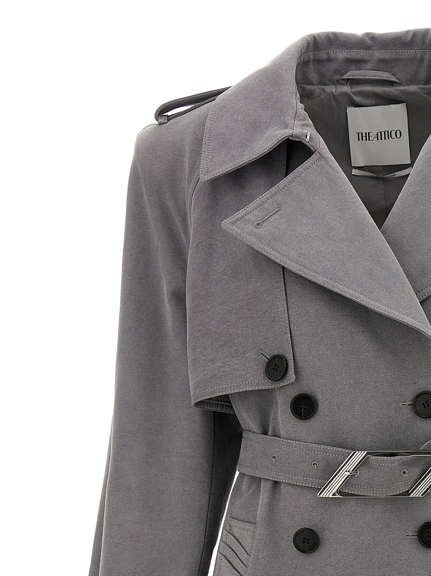 THE ATTICO DOUBLE-BREASTED TRENCH COAT 247WCC68D088084