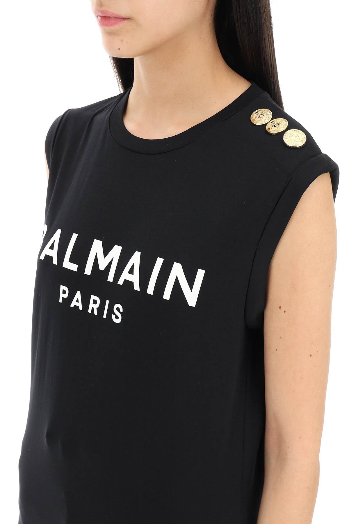 Balmain Top black CF1ED001BB02EAB