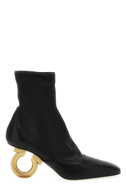 FERRAGAMO 'ADHAR' ANKLE BOOTS 0763424BLACK