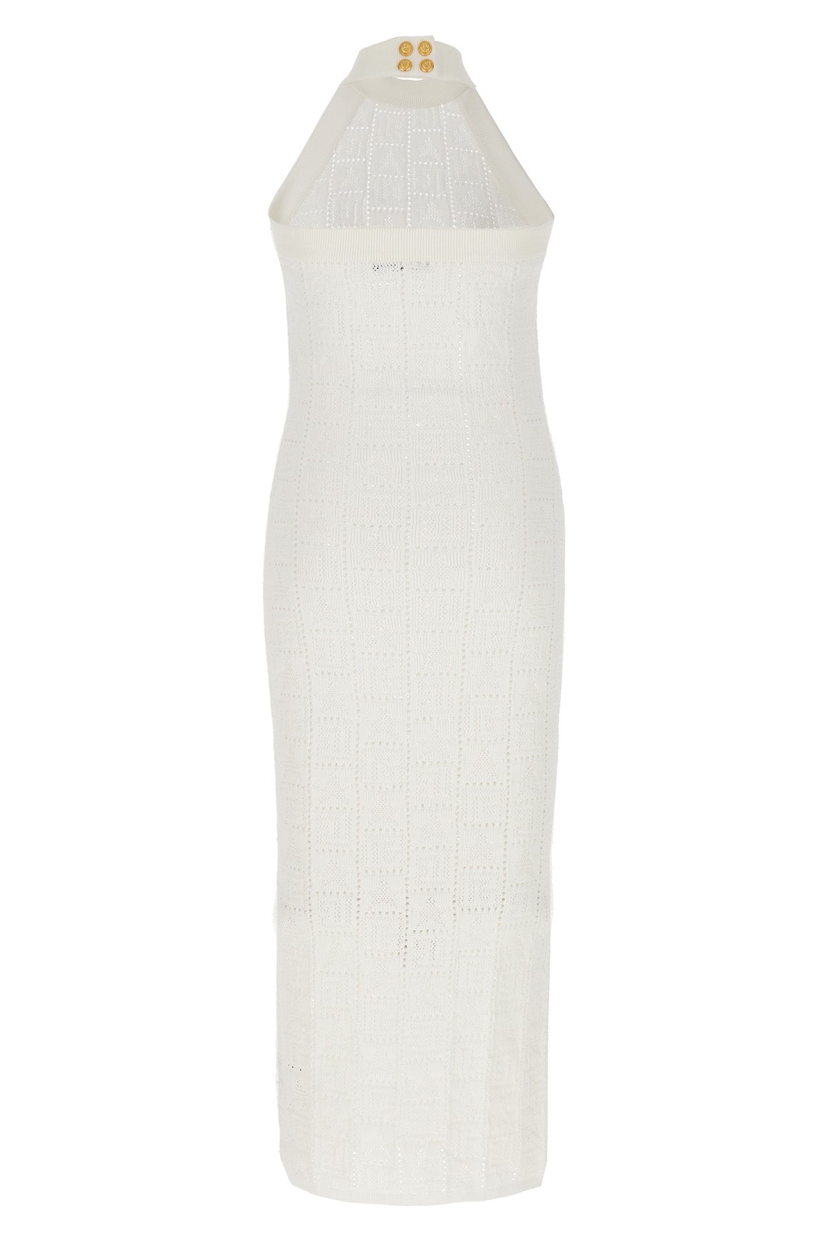 Balmain MONOGRAMMED KNIT DRESS CF1RI001KF970FA