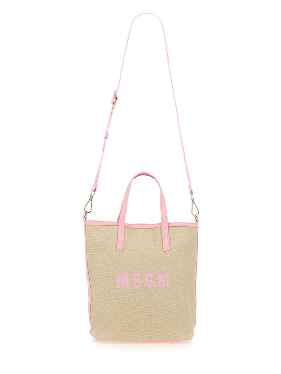 MSGM TOTE BAG WITH LOGO 3641MDZ2359813