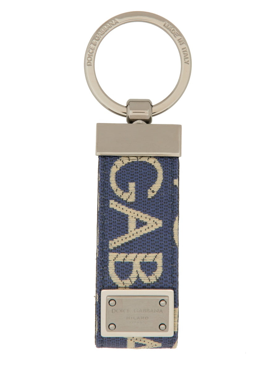 Dolce & Gabbana KEYCHAIN WITH LOGOED LABEL BP1371AJ7058L625