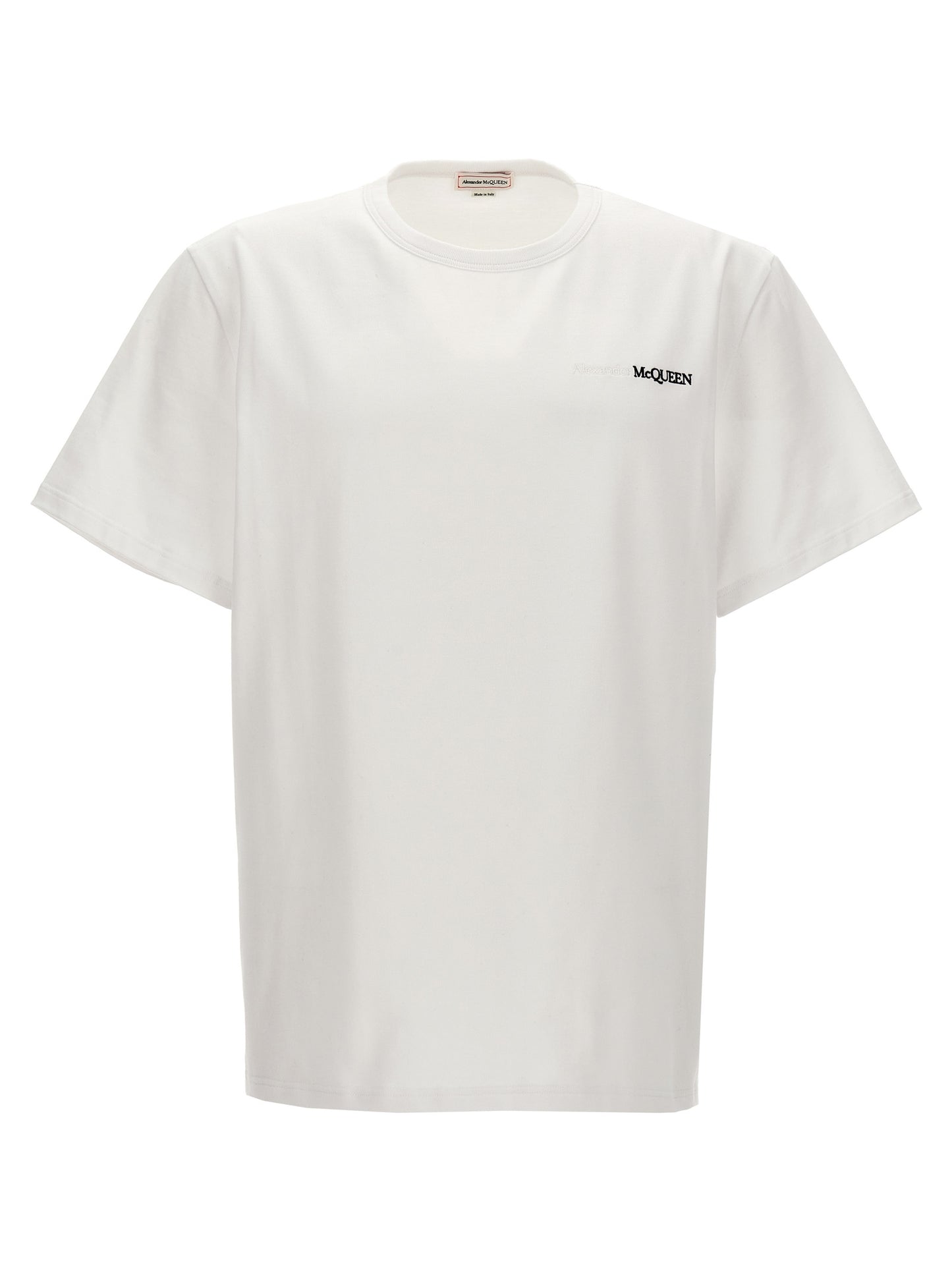 Alexander McQUEEN LOGO EMBROIDERY T-SHIRT 776281QXAAB0965