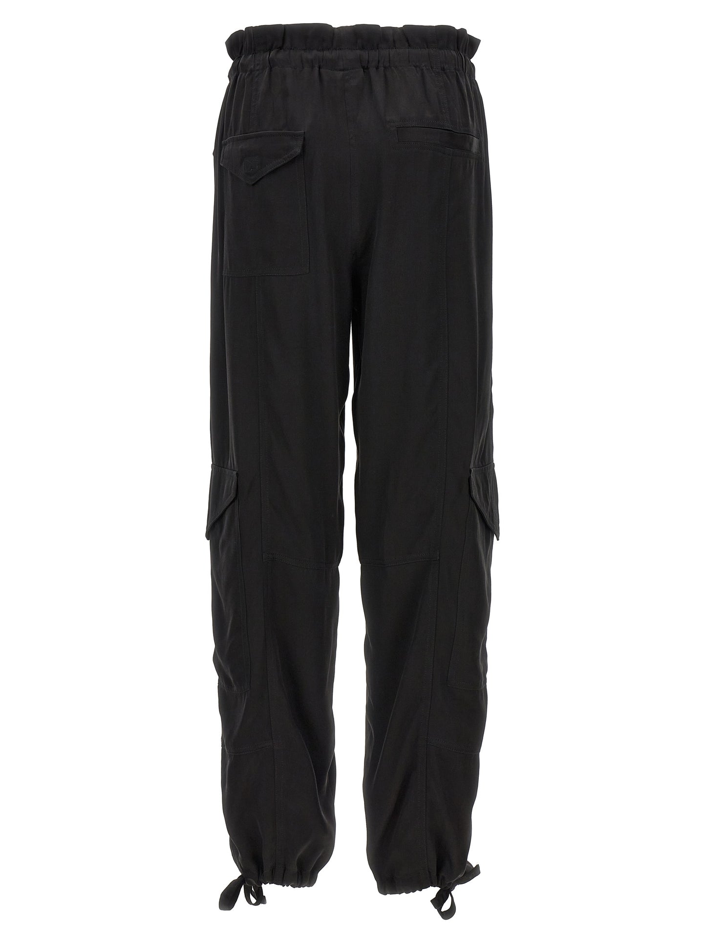 GANNI SATIN CARGO PANTS F8557099