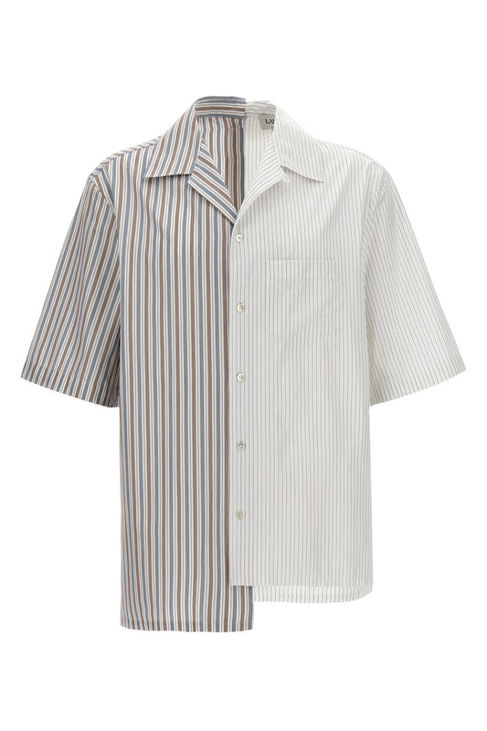 LANVIN ASYMMETRIC STRIPED SHIRT RMSI00145851P24654