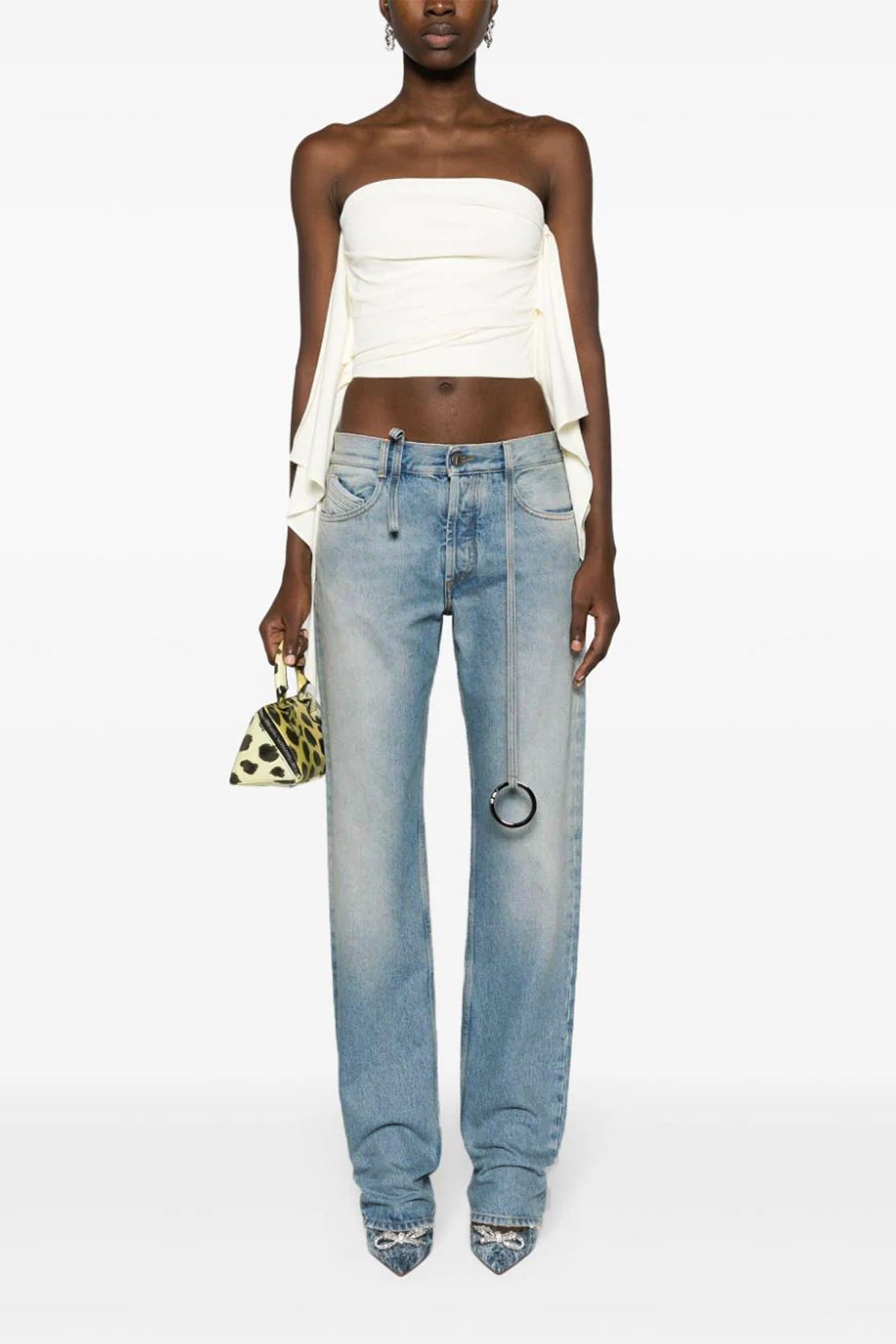 THE ATTICO BELTED JEANS 241WCP171D073024