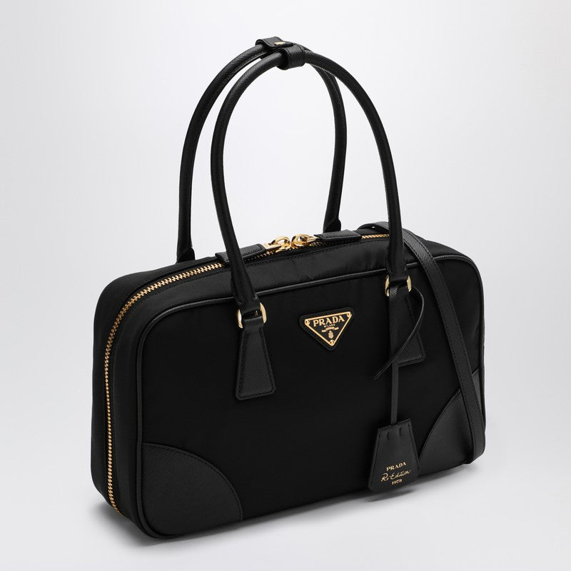 Prada Re-Edition 1978 Re-Nylon and Saffiano medium black top case 1BB115TOOR064P_PRADA-F0002