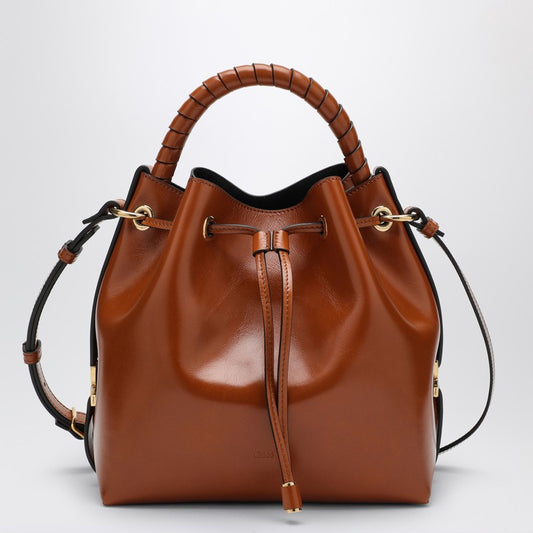 Chloé Marcie bucket bag in Clay-coloured leather CHC24AS606N57P_CHLOE-26M