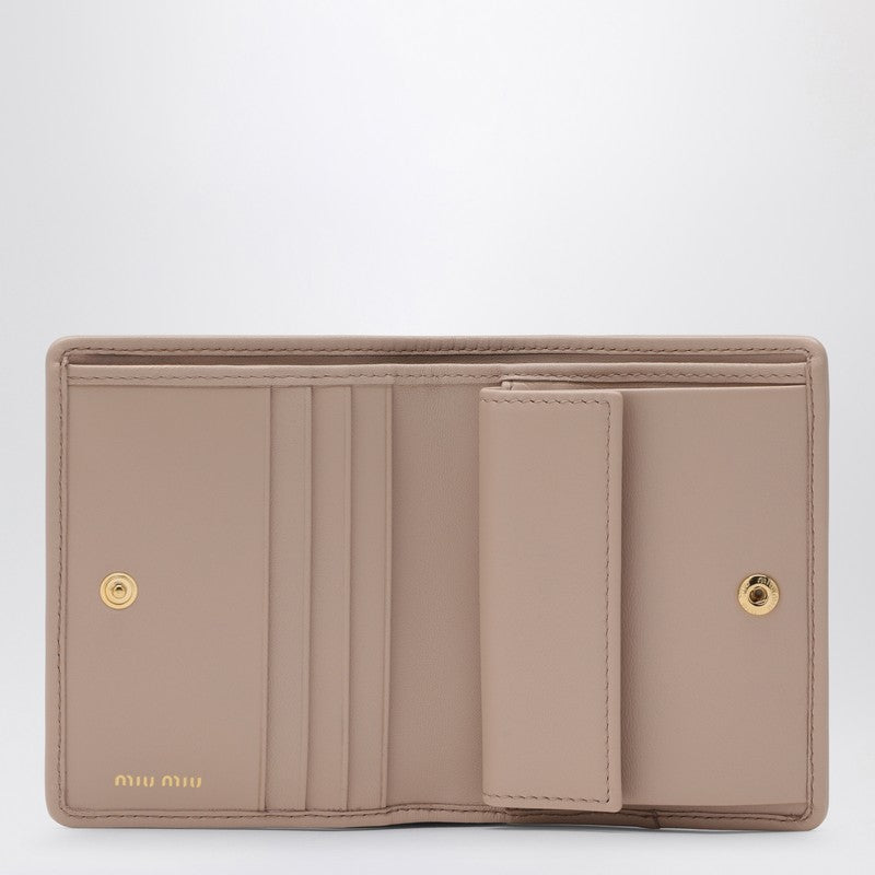 MIU MIU Powder matelassé leather small wallet 5MV2042FPPP_MIU-F0236