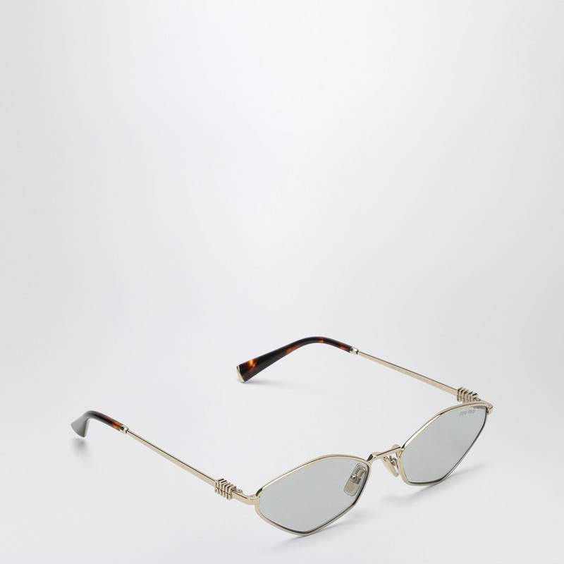 MIU MIU Miu Regard gold/light green sunglasses 0MU56ZSMETP_MIU-ZVN50K56