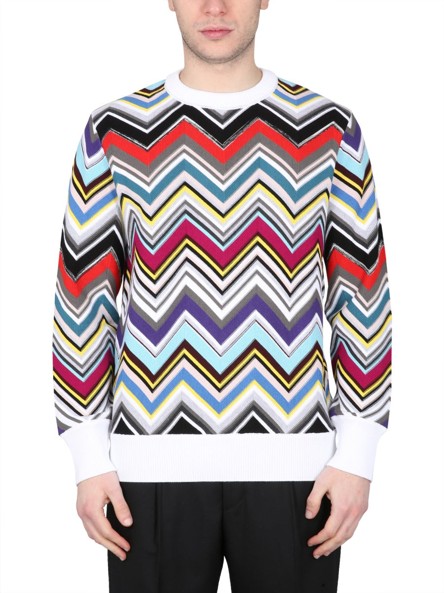 MISSONI WOOL CREW NECK SWEATER US23SN0NBC002XSM8MK