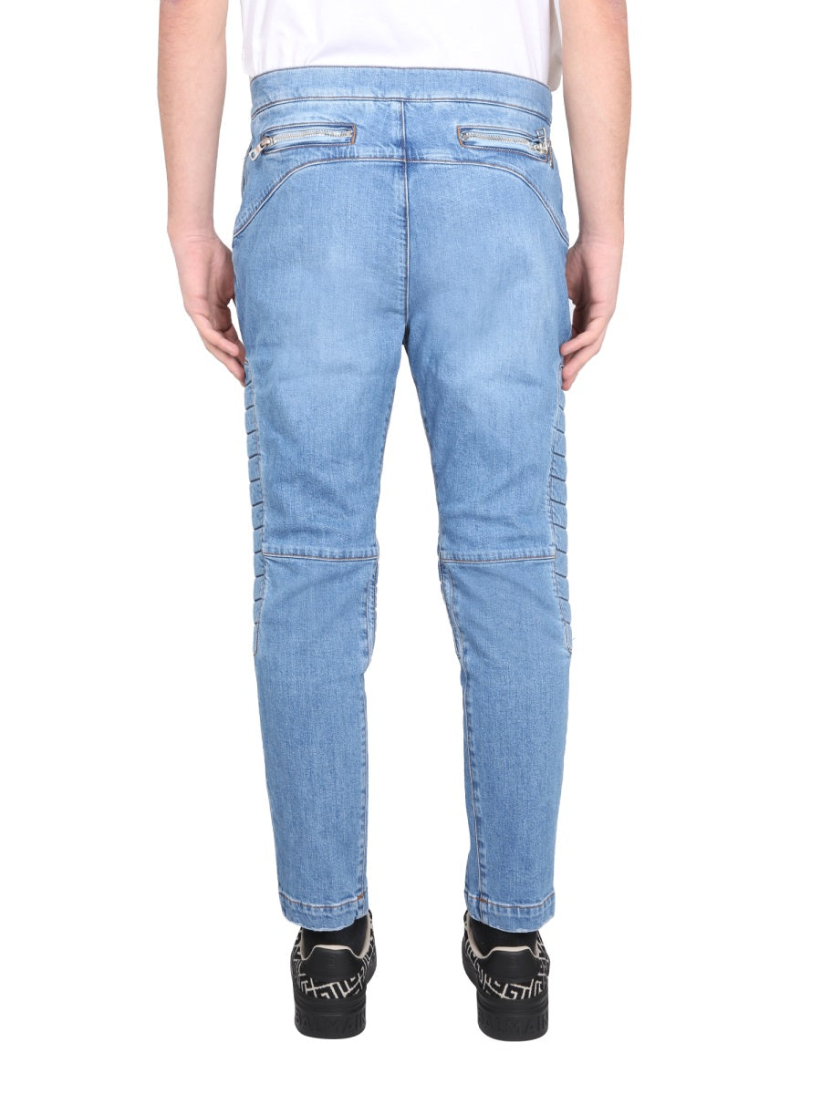 Balmain SLIM FIT JEANS AH1MH165DC996FF