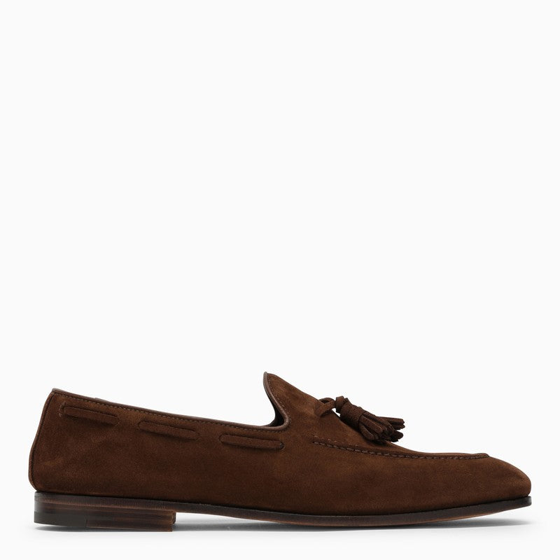 Church's Brown suede loafer with tassels MAIDSTONE9CAO_CHURC-F0AXO