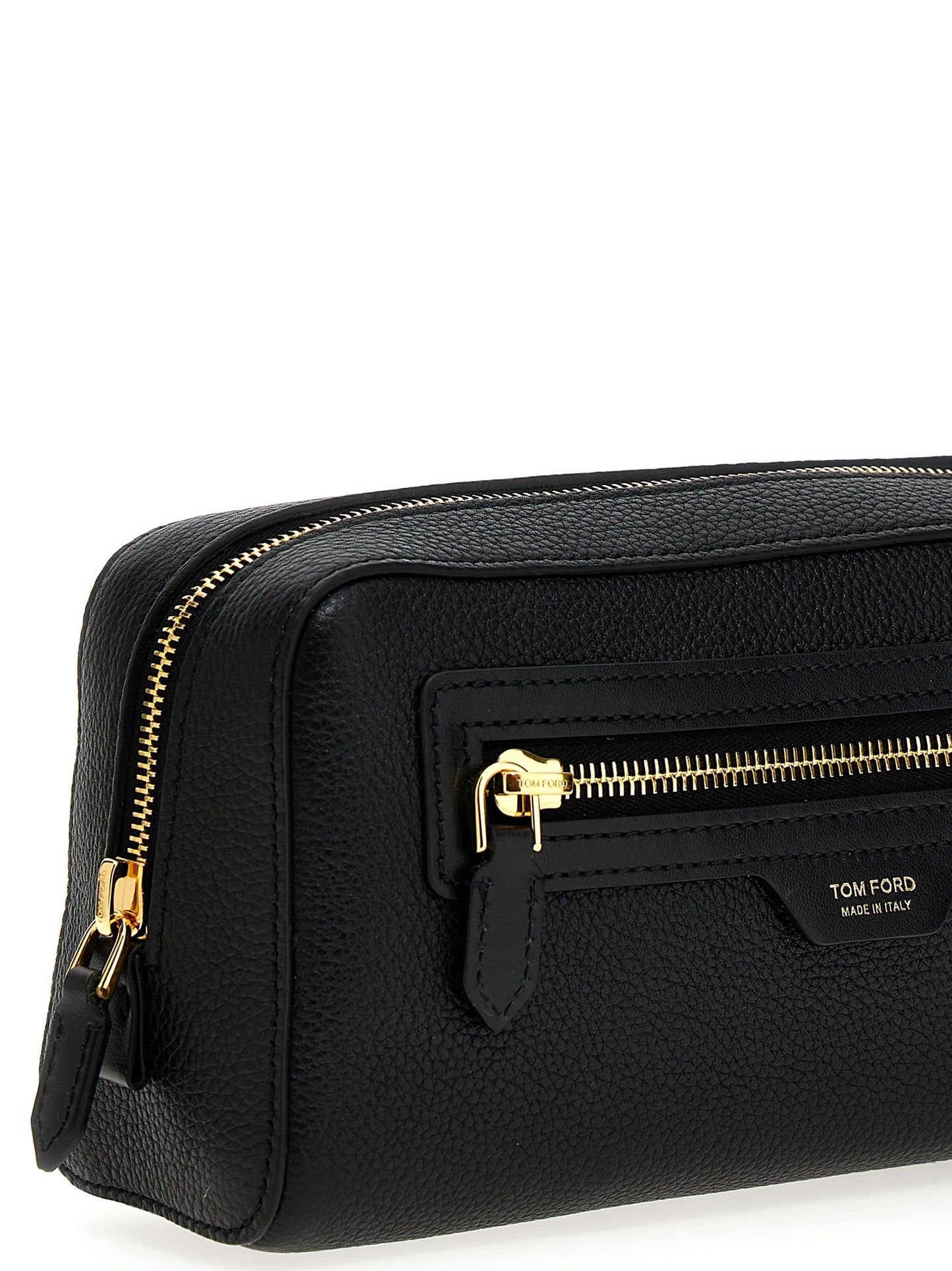 TOM FORD Black leather beauty case Y0356LCL213G1N001