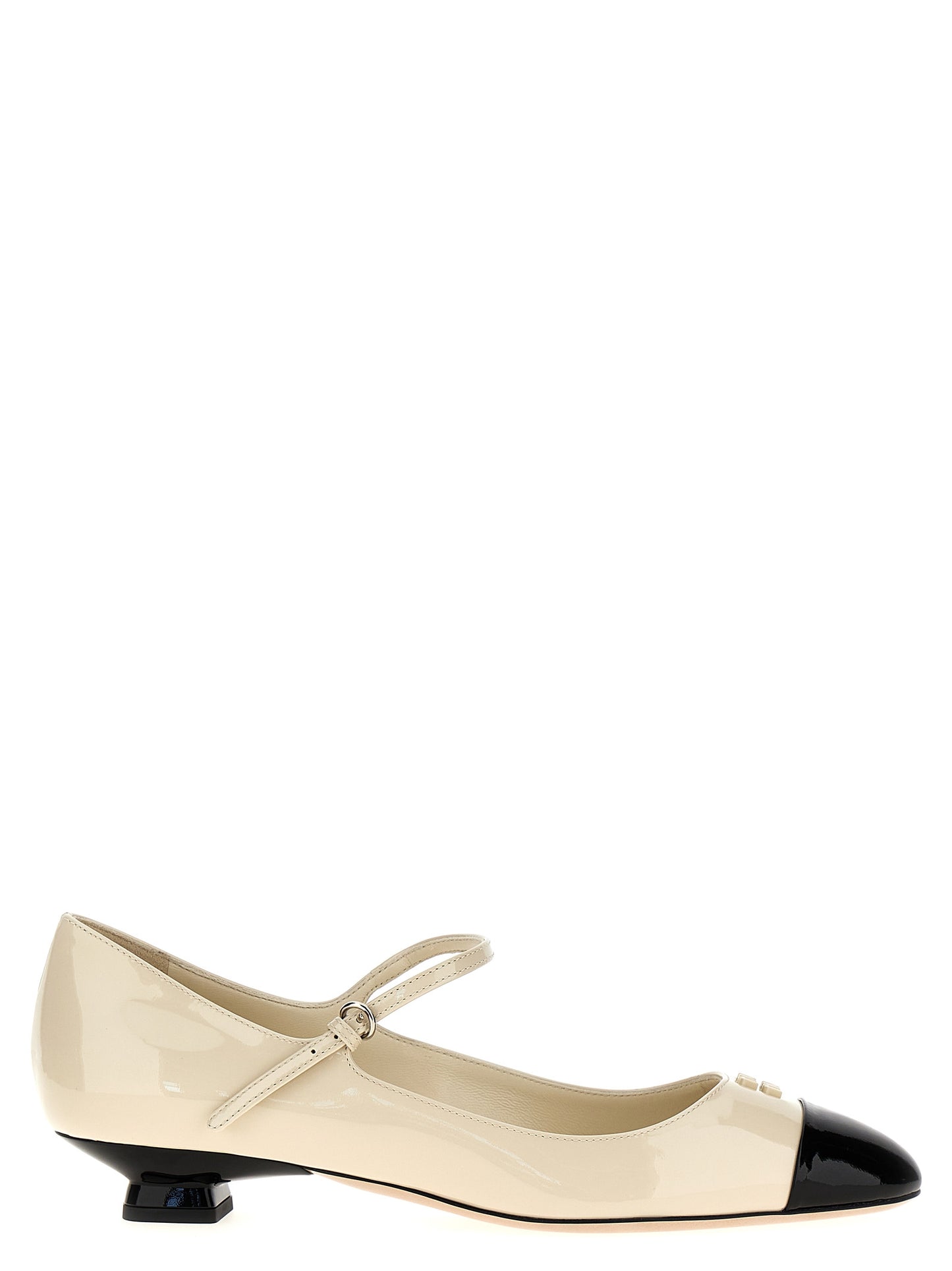 MIU MIU TWO-TONE PATENT BALLET FLATS 5I078EF02506EF0A72