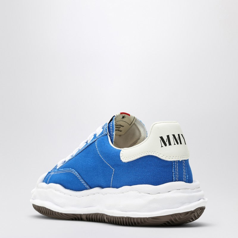 Maison Mihara Yasuhiro Electric blue canvas Blakey low-top sneakers A08FW735COP_MIHAR-CB