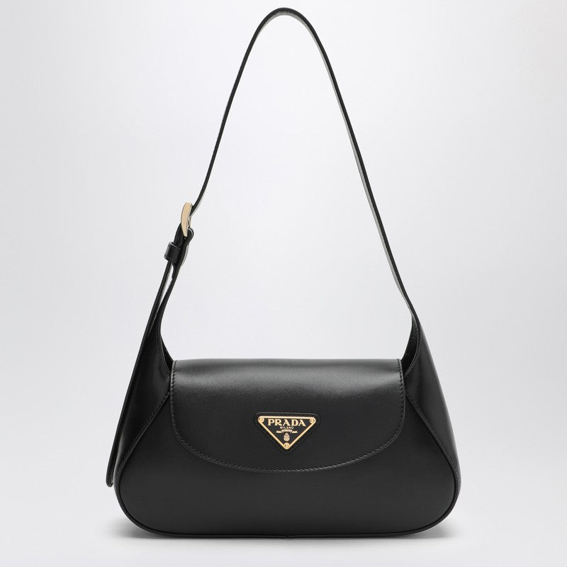 Prada Small black leather shoulder bag 1BD358OOO2AIXP_PRADA-F0002