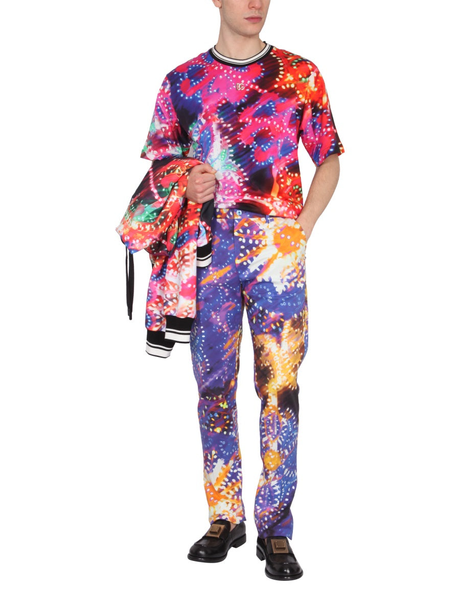 Dolce & Gabbana PANTS WITH LUMINARY PRINT GWZTETFSEHQHH3OL