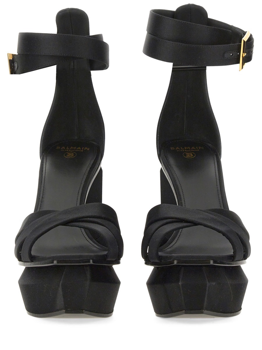 Balmain AVA SANDAL WITH PLATFORM AN1UH851TRSO0PA