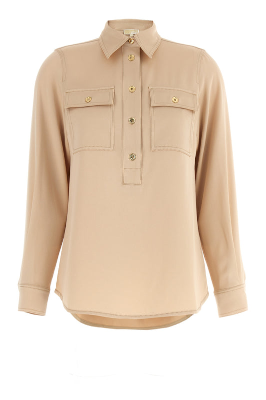 MICHAEL MICHAEL KORS SATIN BLOUSE MF340JX99G288