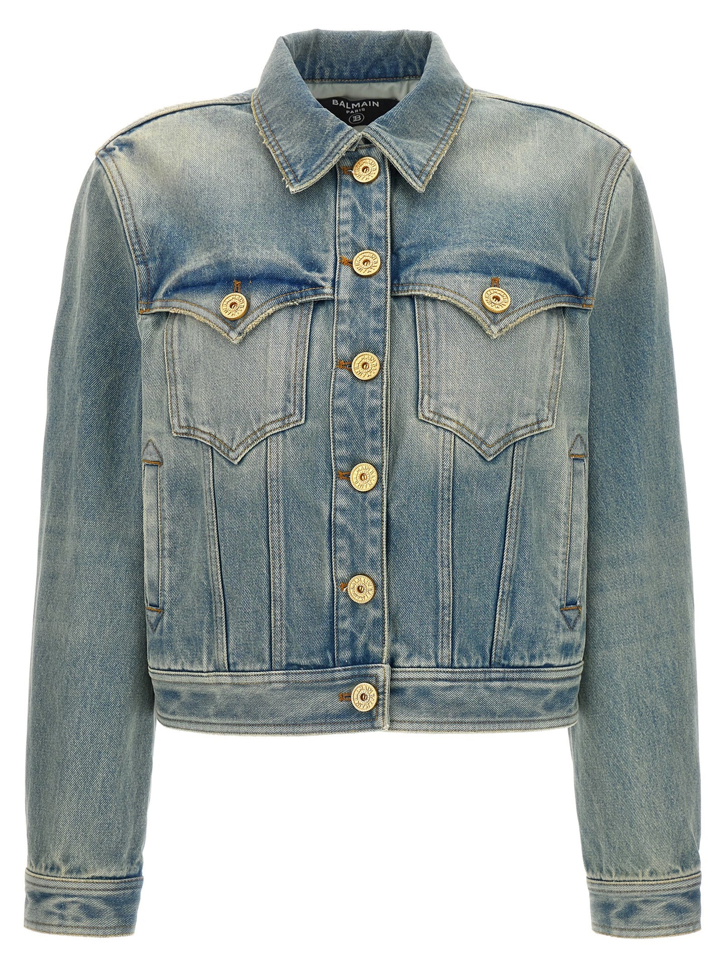 Balmain VINTAGE DENIM JACKET CF1TC130DE046FF