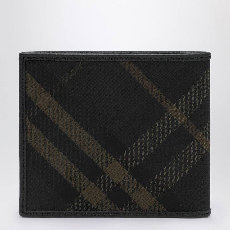 Burberry Black bi-fold wallet with Check pattern 8098455160998P_BURBE-C1479