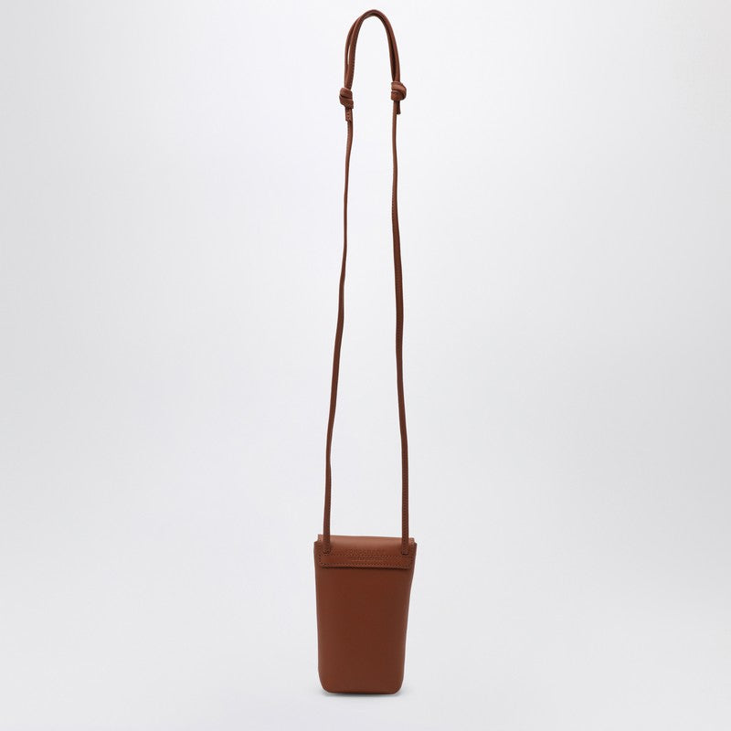 LONGCHAMP Le Pliage Xtra brown mobile phone holder with shoulder strap 34178987P_LONG-504