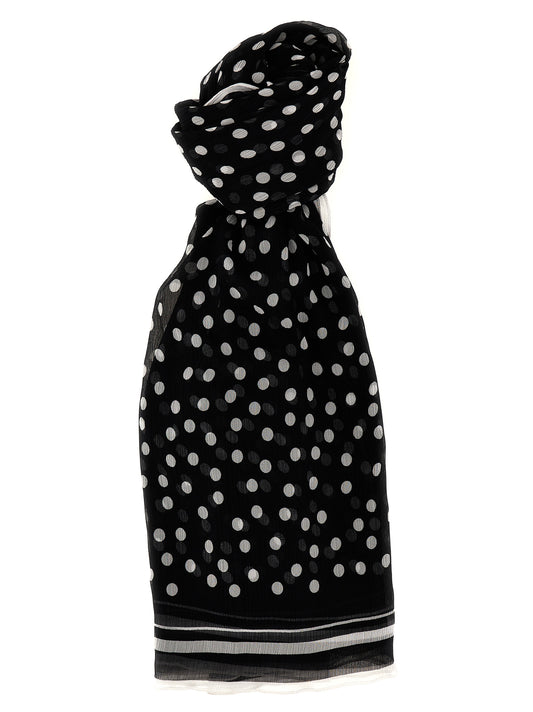 Dolce & Gabbana POLKA DOT CHIFFON SCARF FS182AGDCF0HNBEW