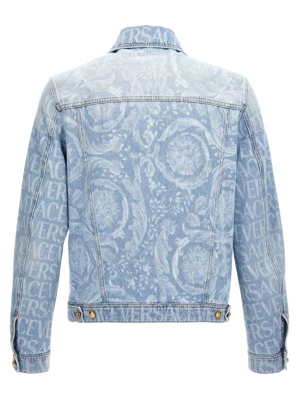 VERSACE 'VERSACE ALLOVER' DENIM JACKET 10093551A076611D380