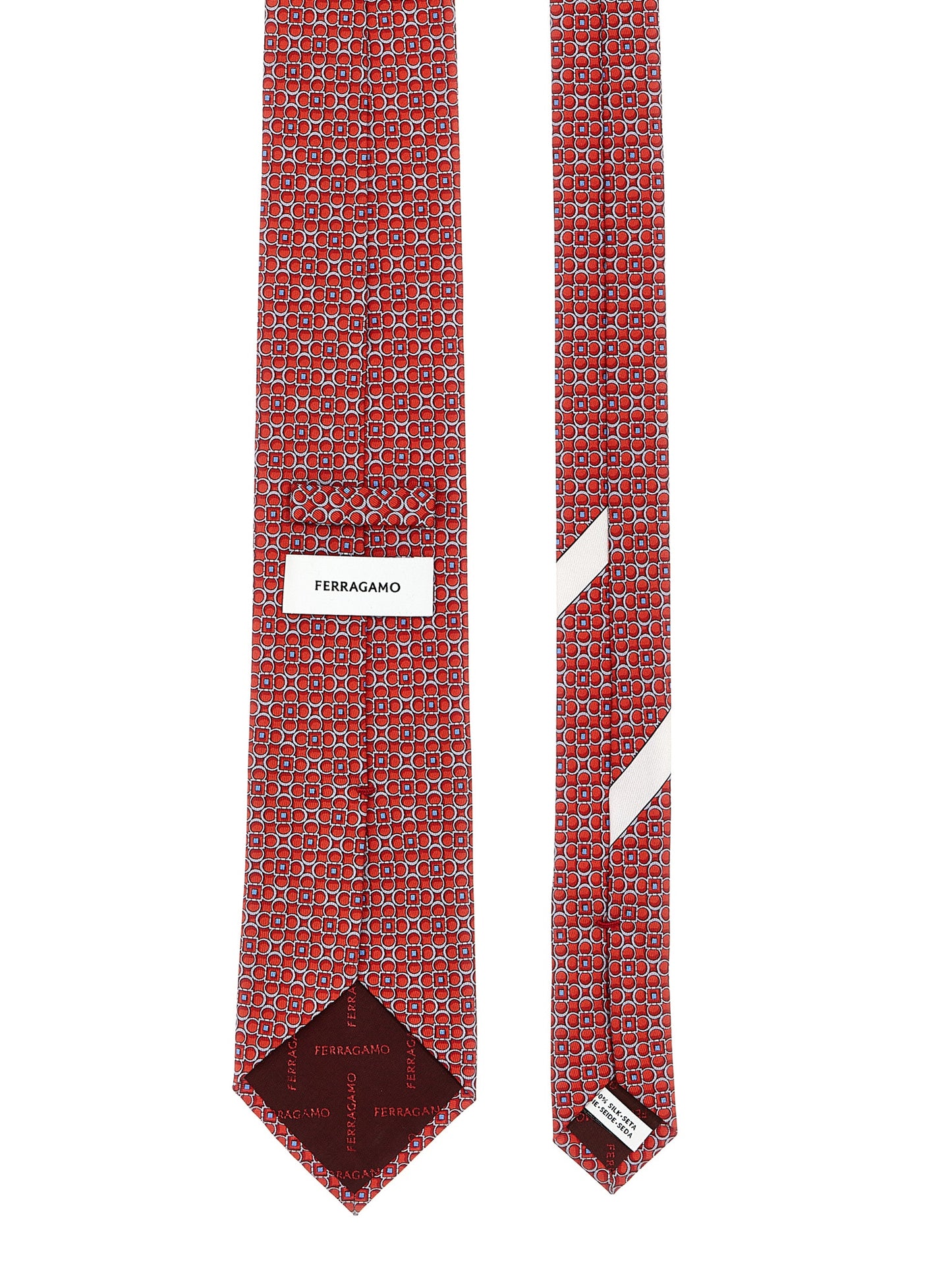 FERRAGAMO PRINTED TIE 774373FROSSO