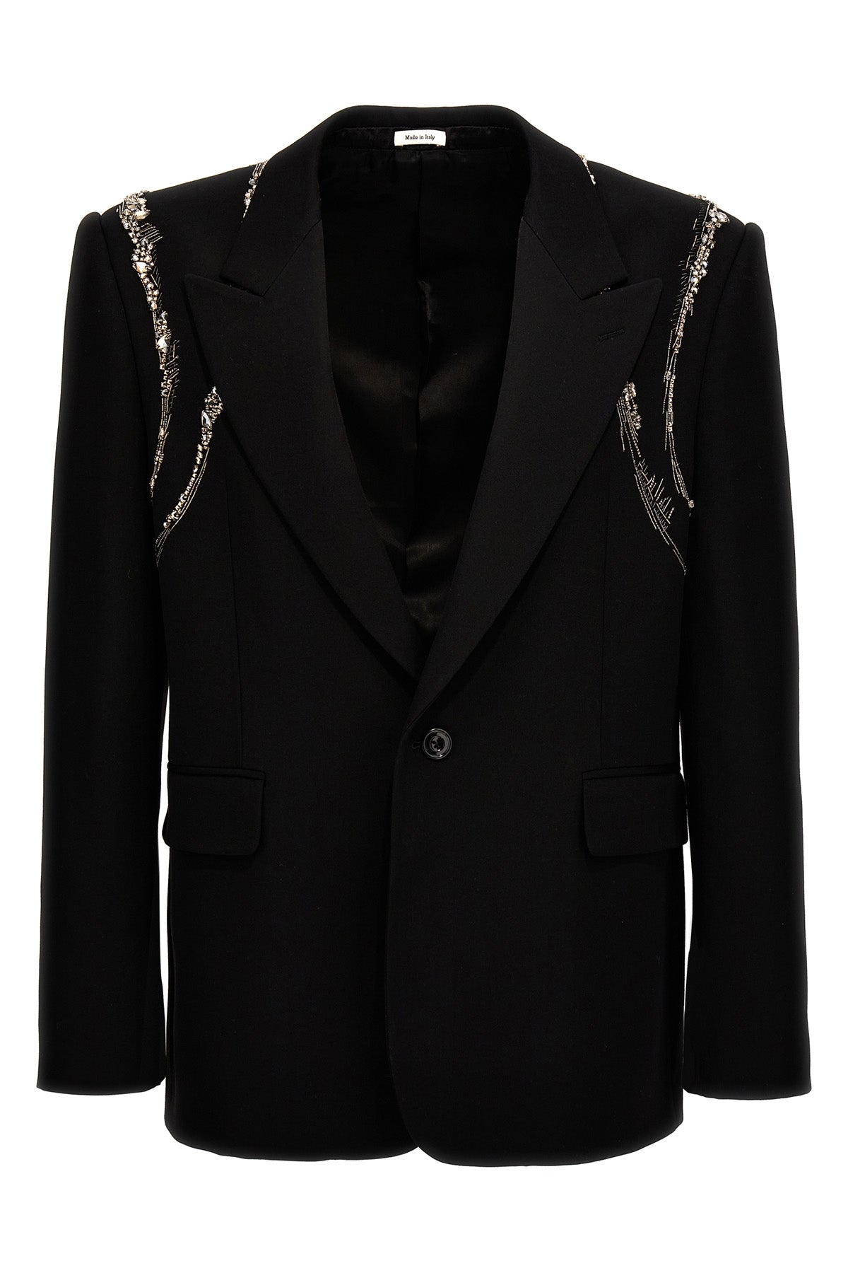 Alexander McQUEEN 'CRYSTAL HARNESS' BLAZER 774856QUAAG1000