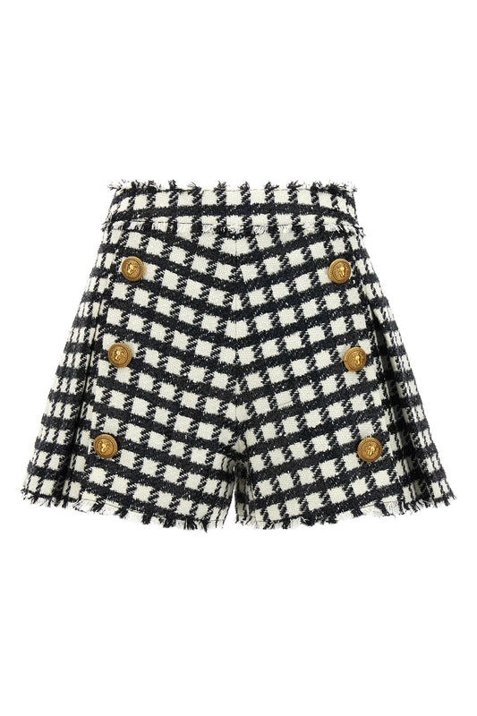 Balmain TWEED SHORTS BF1PA314WB93GFE