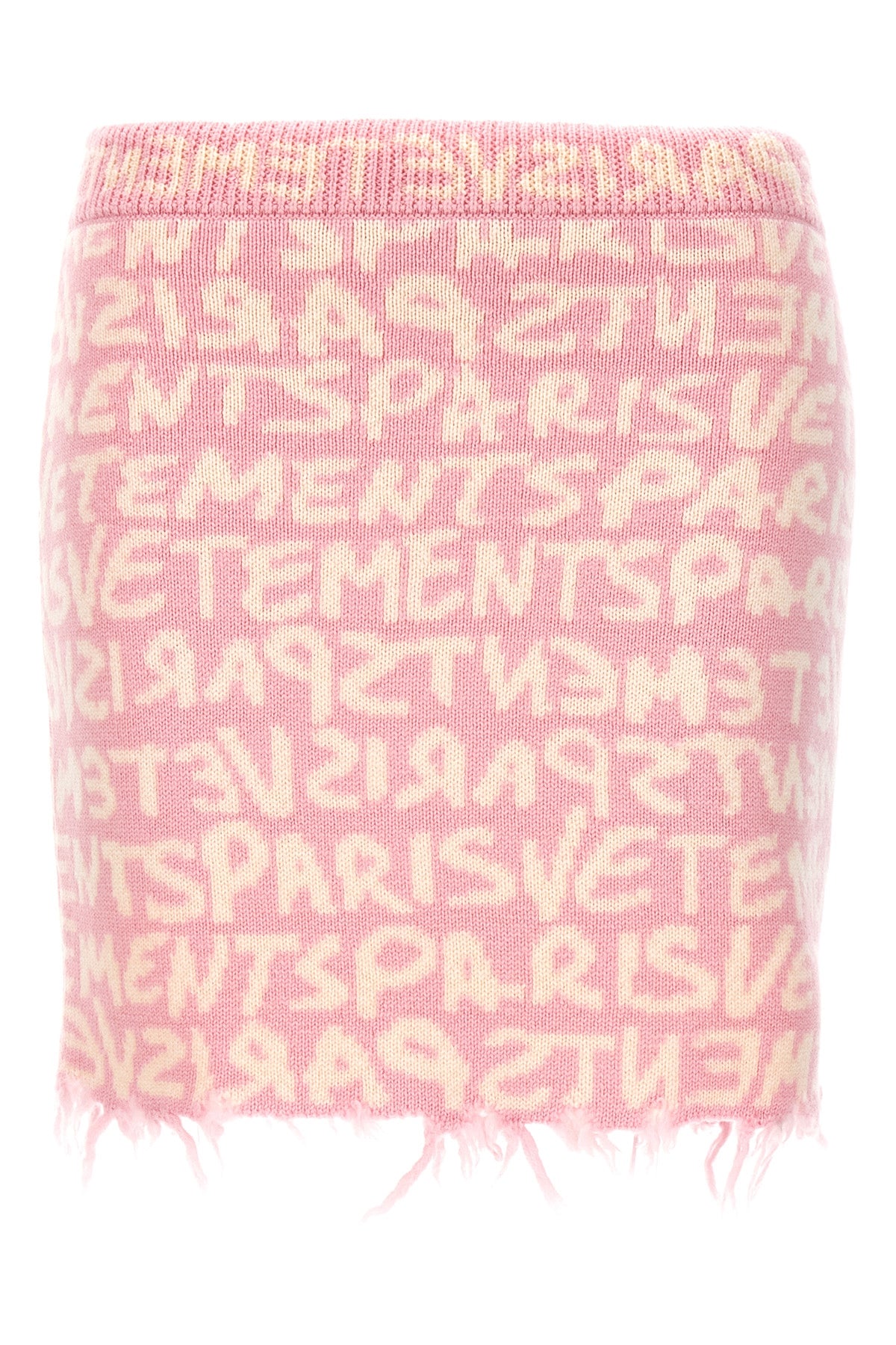 VETEMENTS 'GRAFFITI MONOGRAM' SKIRT WE64KN900PWPINKWHITE