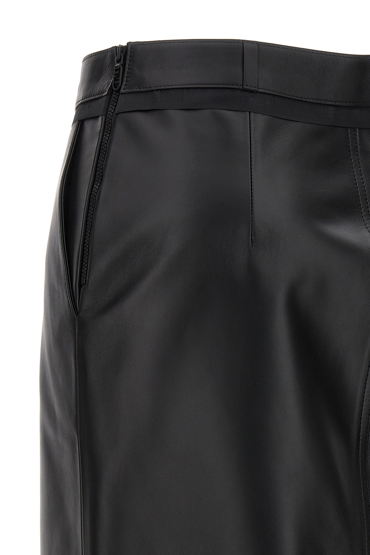 FENDI LEATHER MIDI SKIRT FPD774AQ31F0GME