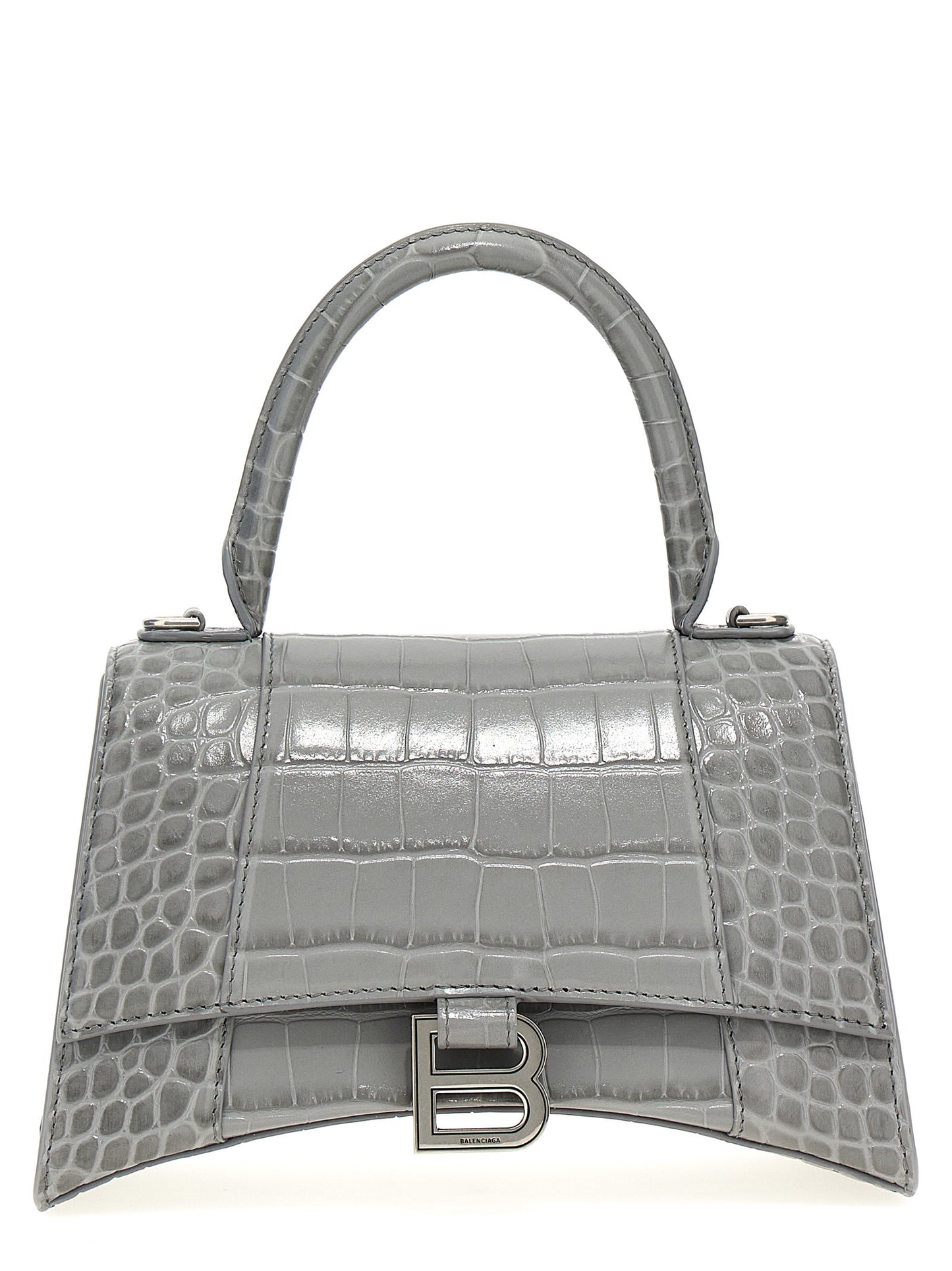 Balenciaga Grey leather Hourglass S handbag 5935461LR6Y1108