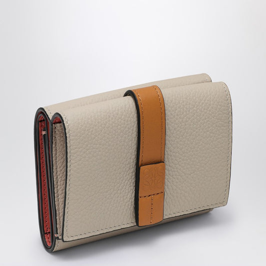 LOEWE Trifold beige/honey leather wallet C660TR2X03LEP_LOEW-2463