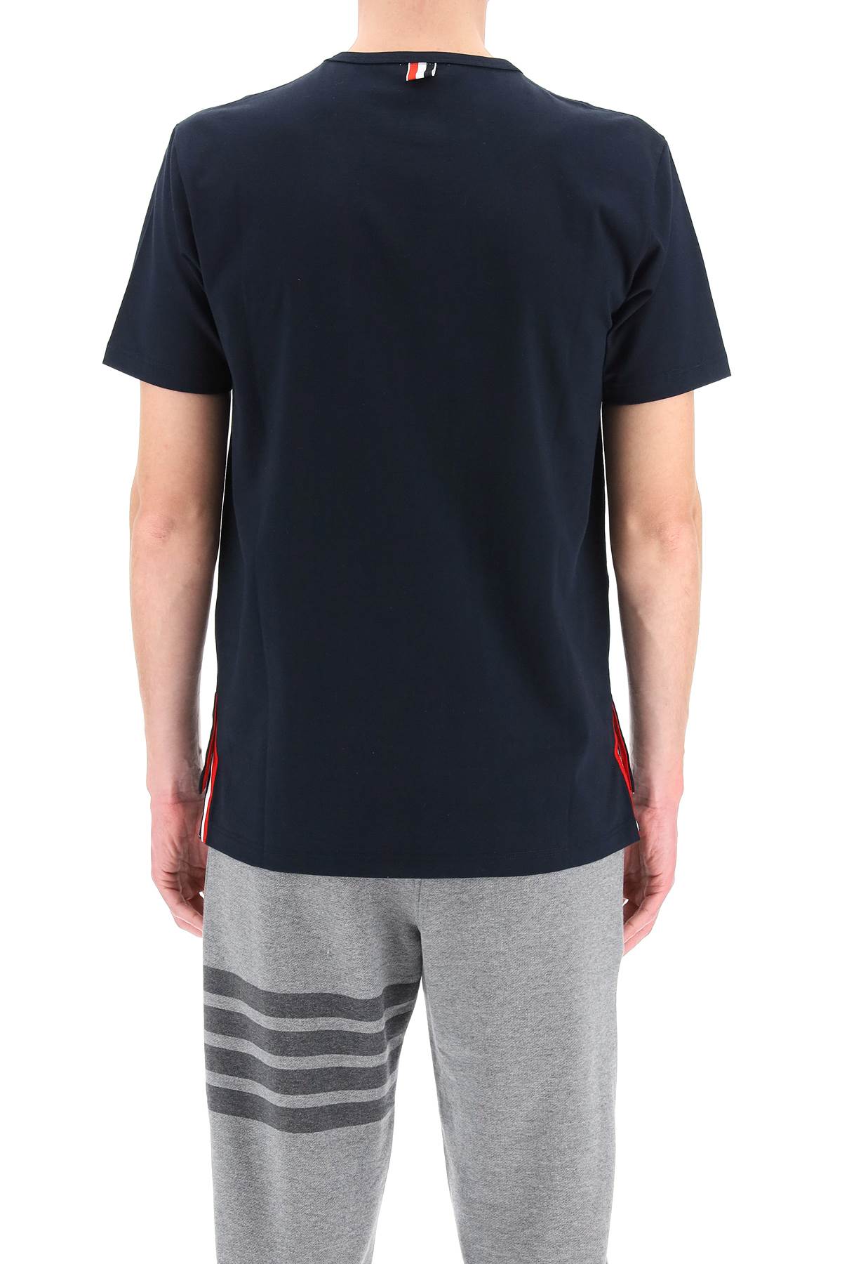 Thom Browne t-shirt with tricolor pocket MJS010A01454415