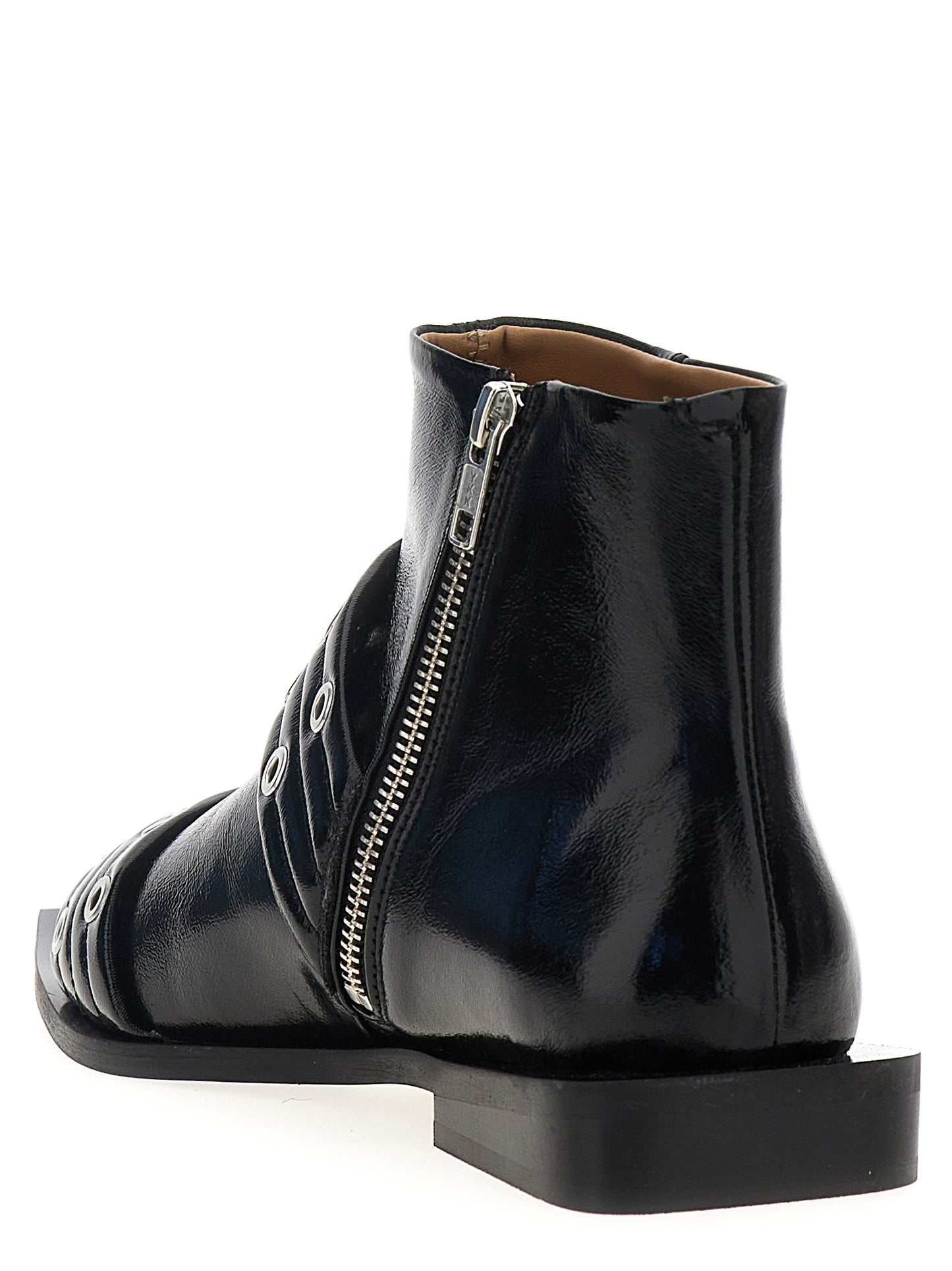 GANNI 'WIDE BELT BUCKLE' ANKLE BOOTS S2650099