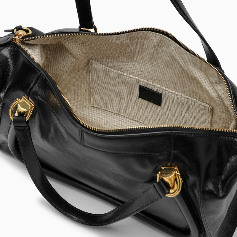 Chloé Paraty 24 bag in shiny black leather CHC24AS750N82P_CHLOE-001