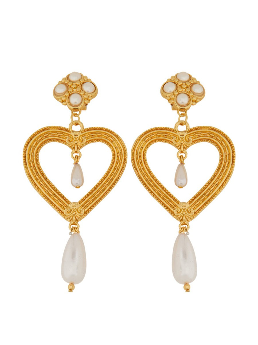 MOSCHINO EARRINGS "HEART" 917284971606