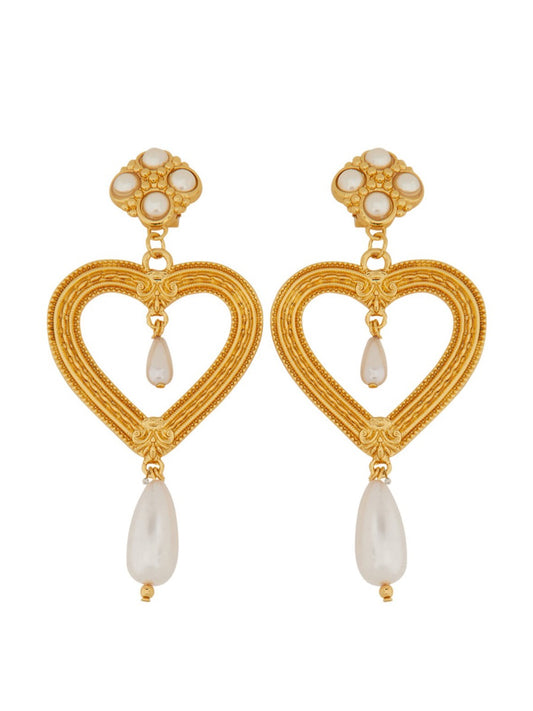 MOSCHINO EARRINGS "HEART" 917284971606