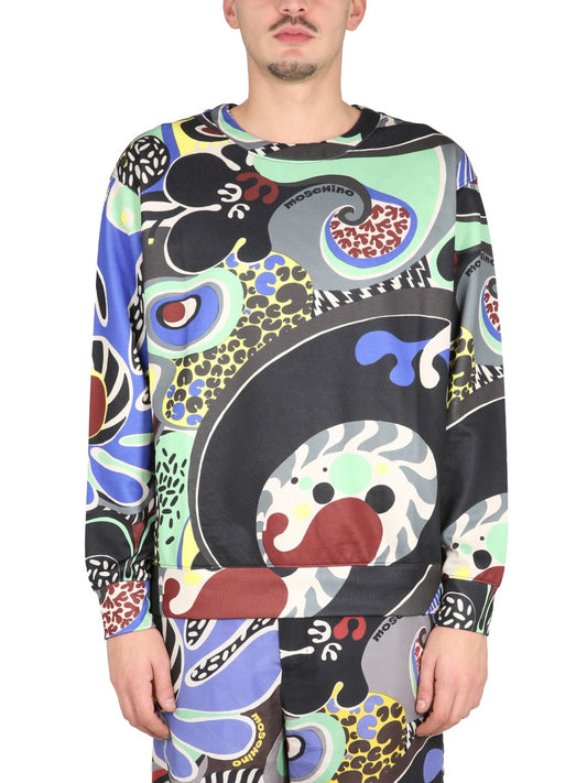 MOSCHINO PSYCHEDELIC PRINT SWEATSHIRT 171620301555