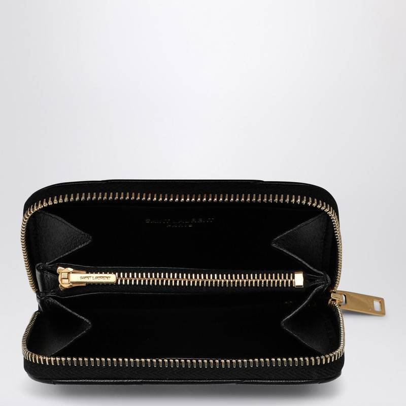 Saint Laurent Black Monogram small zip around wallet 804479AAA44P_YSL-1000