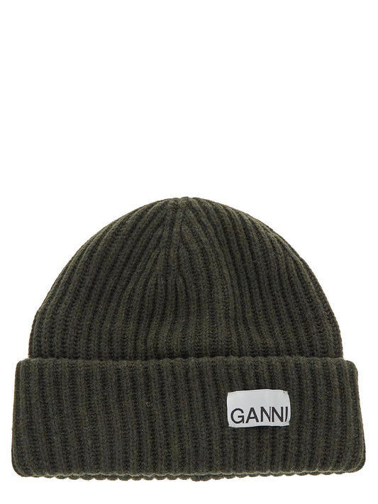 GANNI GANNI Hat green A4429861