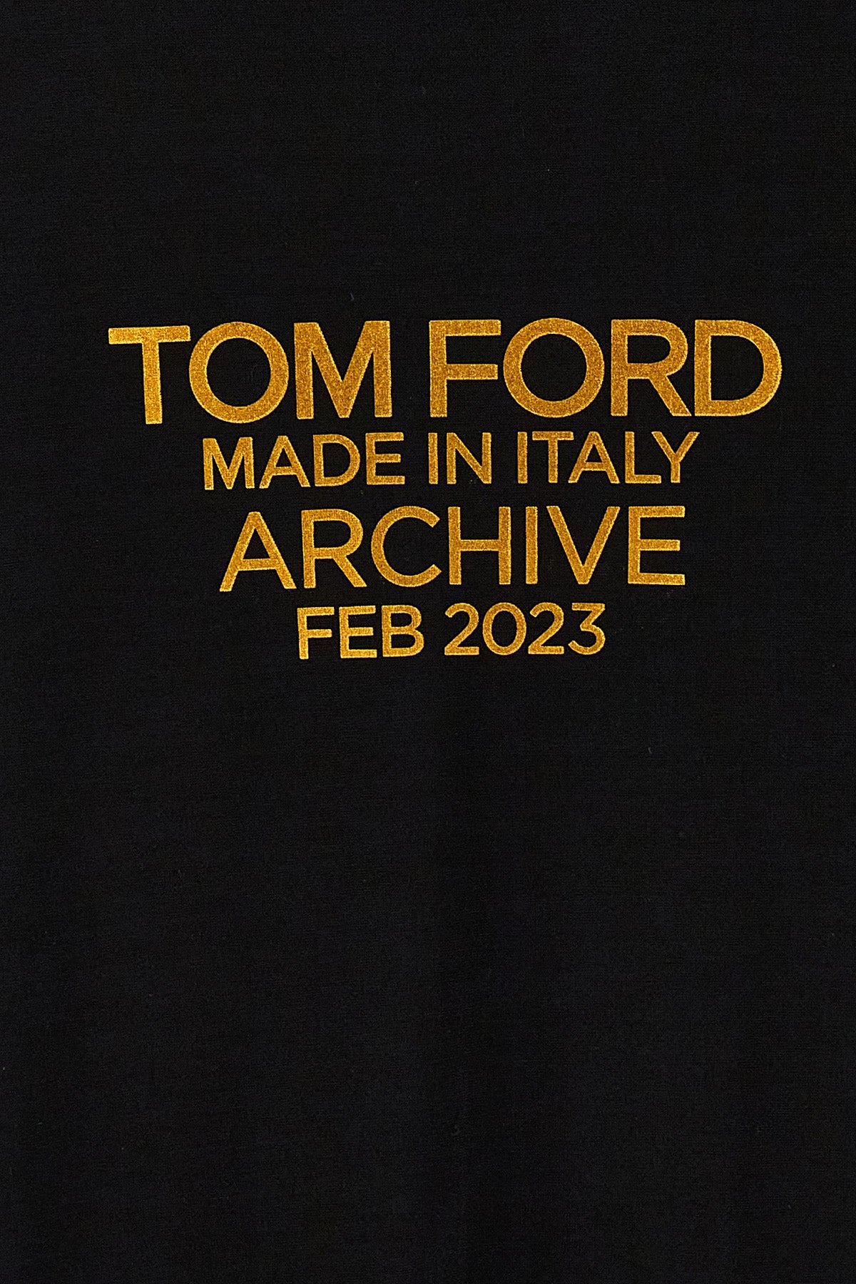 TOM FORD LOGO PRINT T-SHIRT TSJ560FAX835XLBGO