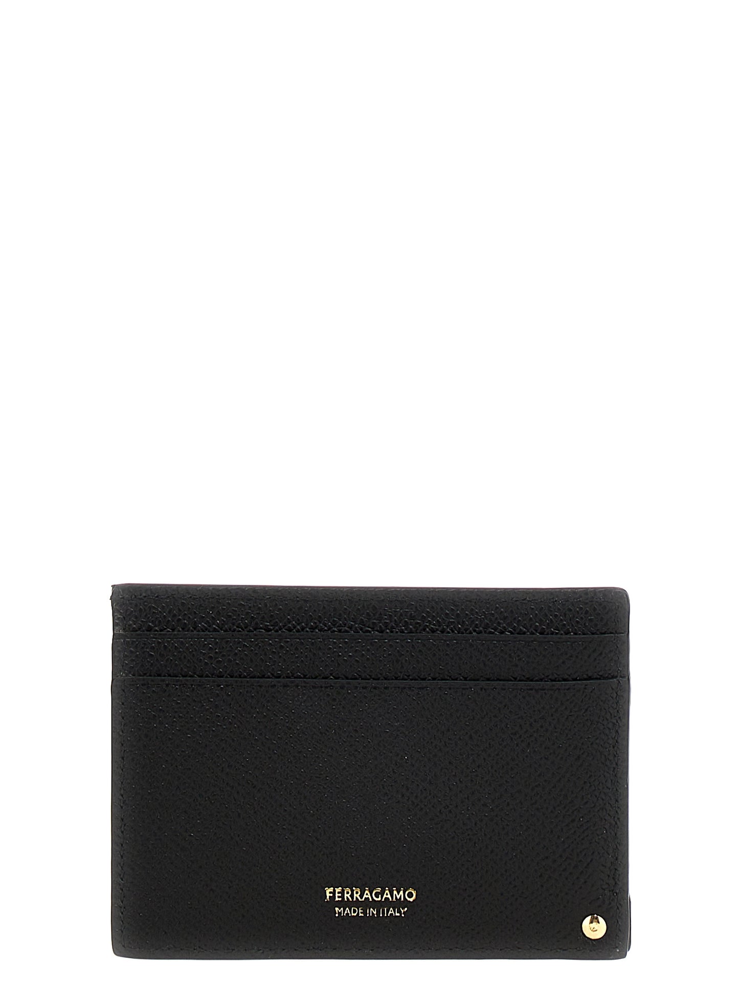 FERRAGAMO 'MICRO GANCIO' CARD HOLDER 775660NERO