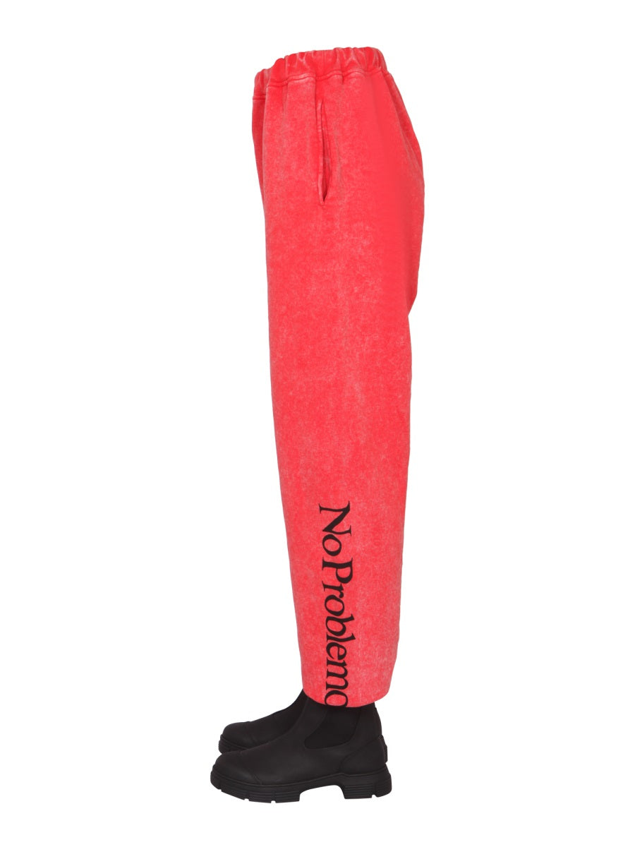 ARIES "NO PROBLEMO" JOGGING PANTS SSAR30002RED